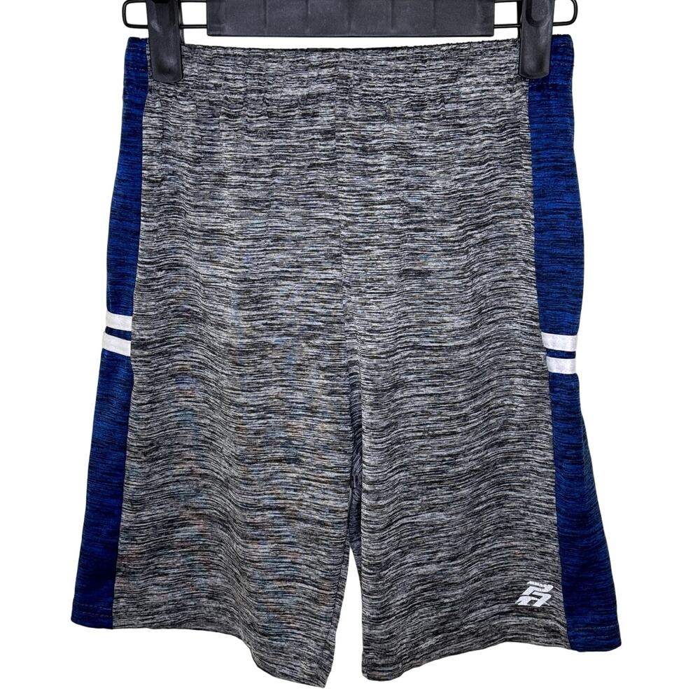 PRO ATHLETE PERFORMANCE YOUTH GRAY AND BLUE BASKETBALL SHORTS SIZE 10/12